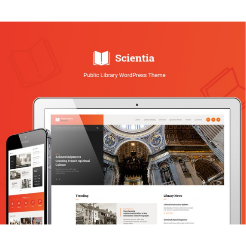 Scientia | Public Library & Book Store Education WordPress Theme