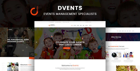 Dvents – Events Management Companies and Agencies WordPress Theme